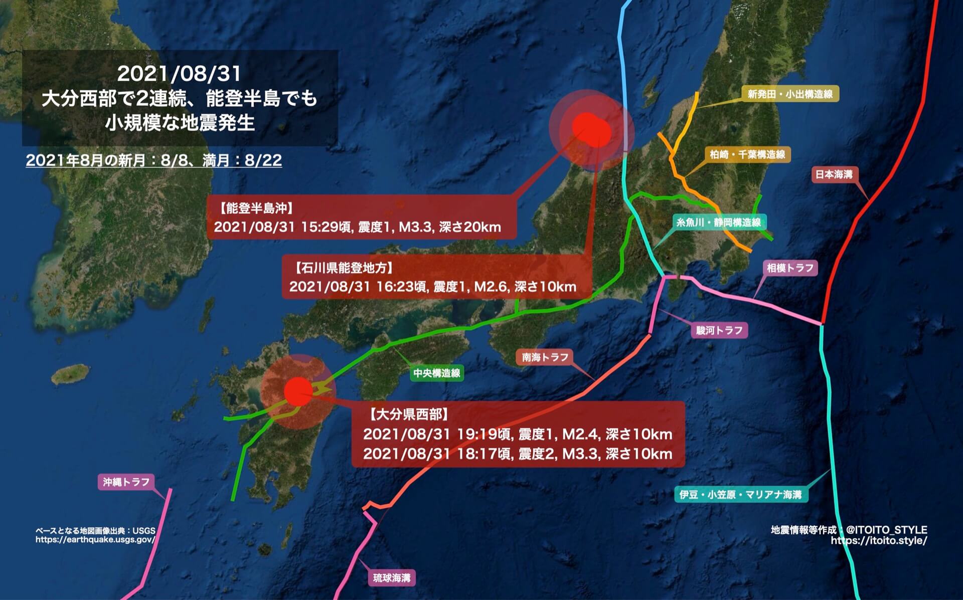 【写真】最新MEGA地震予測 9月7日までに「東北でM6.0」地震に要警戒、北信越にも注意｜NEWSポストセブン